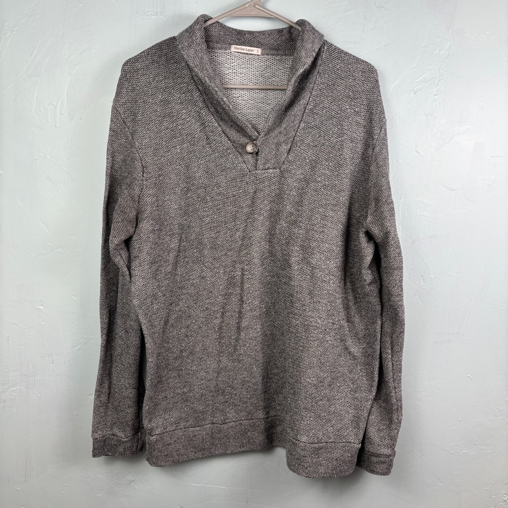 Marine Layer Gray Knit Pullover Sweater